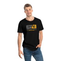 [RRACE]Curved T-Shirt★大人気★ Men's Jersey Curved Hem Tee - RYU Gear